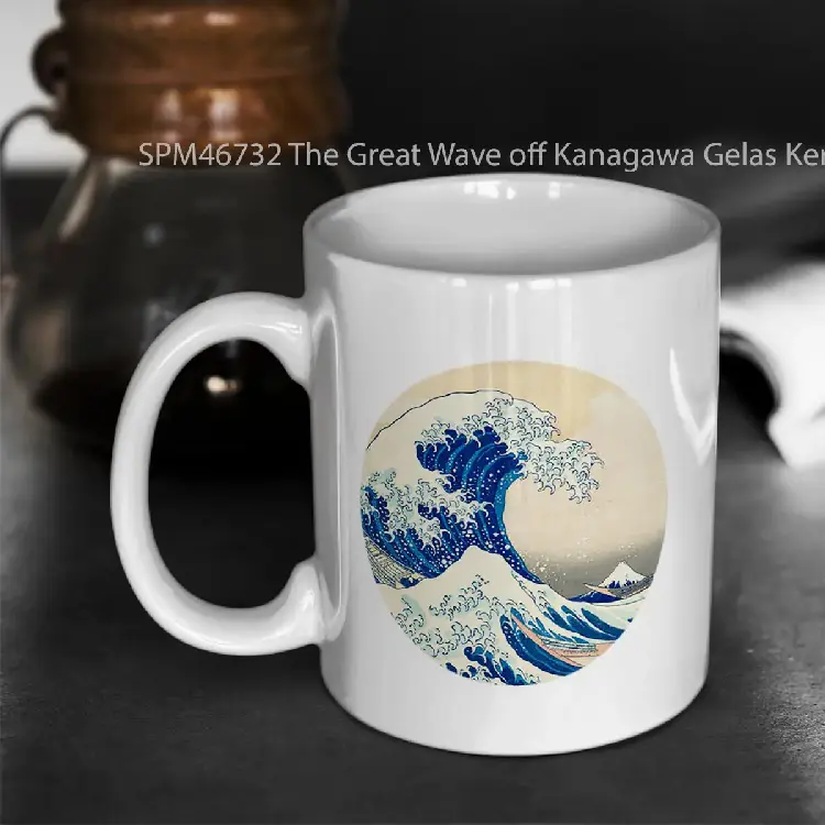 SPM46732 The Great Wave off Kanagawa Gelas Keramik Supermug