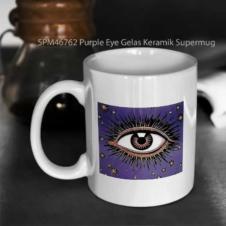 SPM46762 Purple Eye Gelas Keramik Supermug