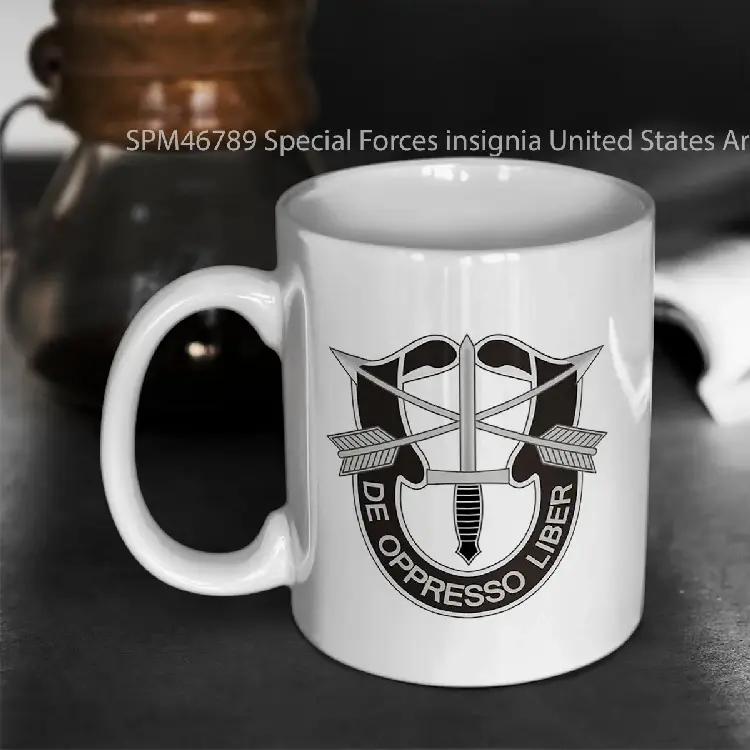 SPM46789 Special Forces insignia United States Army Gelas Keramik Supermug