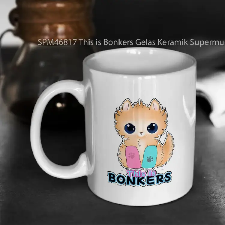 SPM46817 This is Bonkers Gelas Keramik Supermug