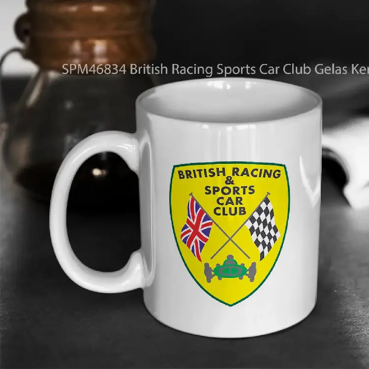 SPM46834 British Racing Sports Car Club Gelas Keramik Supermug