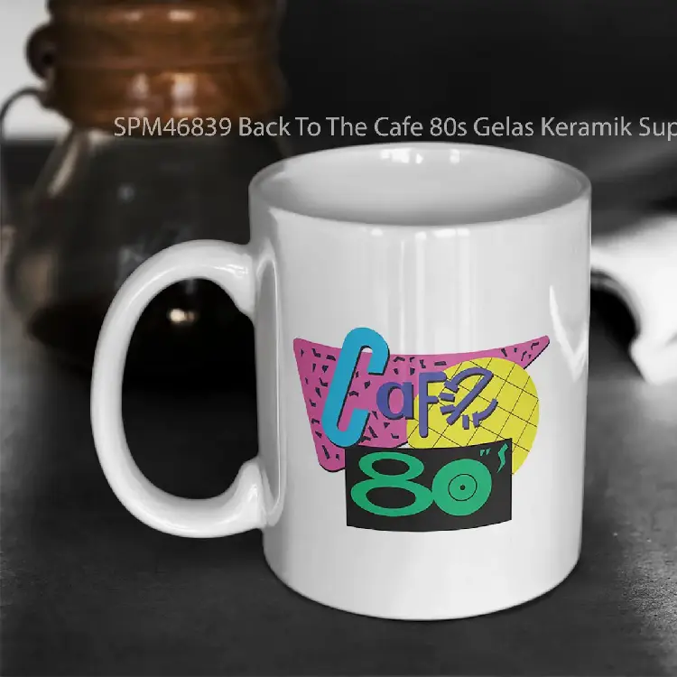 SPM46839 Back To The Cafe 80s Gelas Keramik Supermug