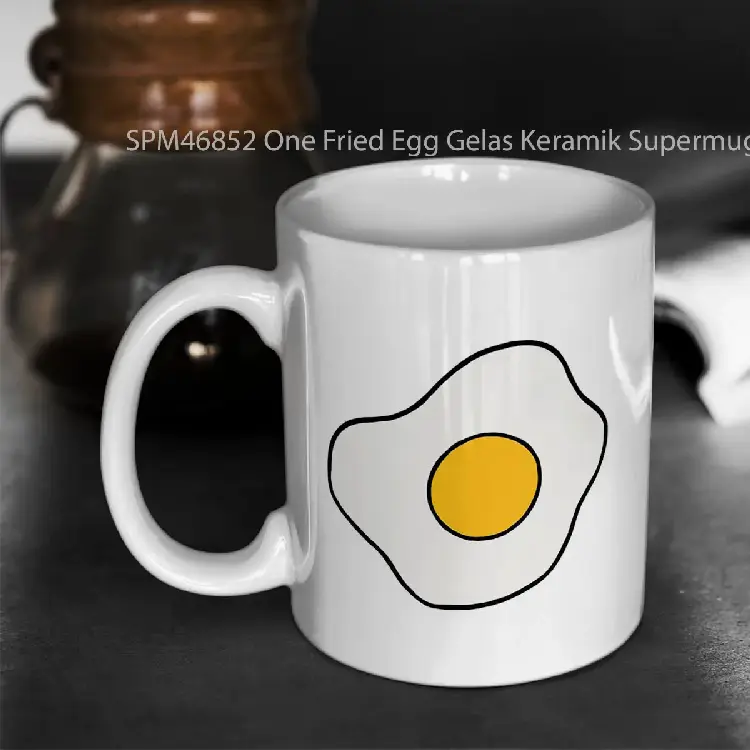 SPM46852 One Fried Egg Gelas Keramik Supermug