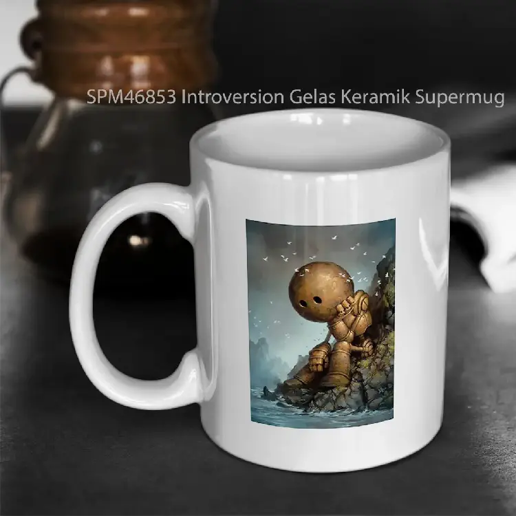 SPM46853 Introversion Gelas Keramik Supermug