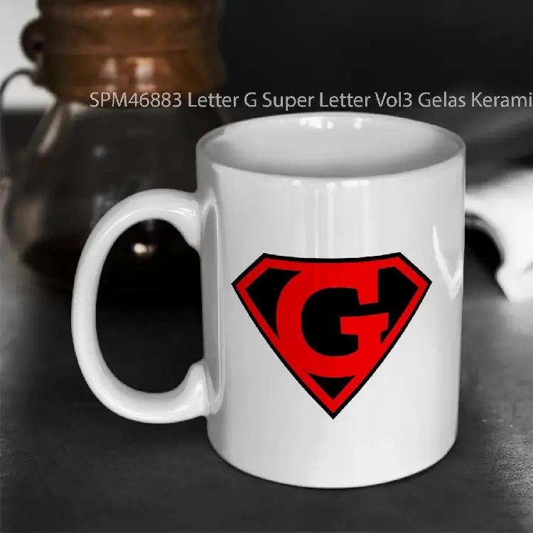 SPM46883 Letter G Super Letter Vol3 Gelas Keramik Supermug