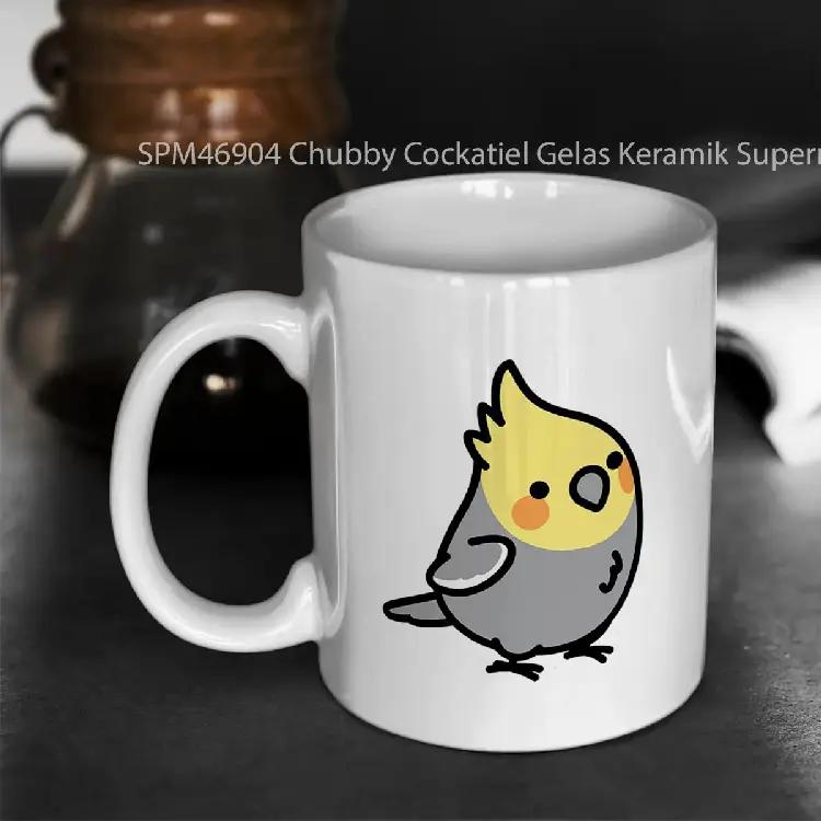 SPM46904 Chubby Cockatiel Gelas Keramik Supermug