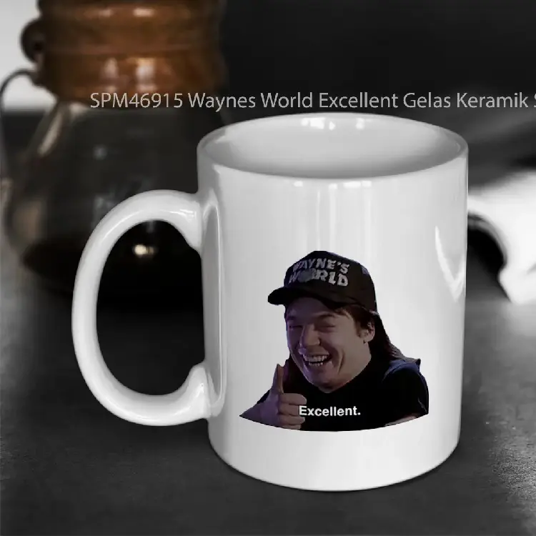 SPM46915 Waynes World Excellent Gelas Keramik Supermug