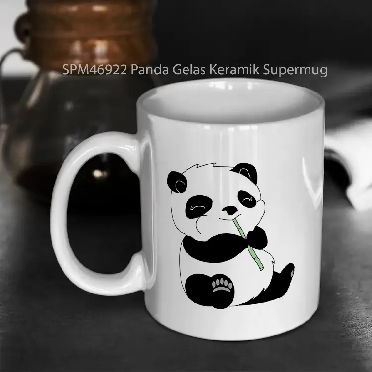 SPM46922 Panda Gelas Keramik Supermug