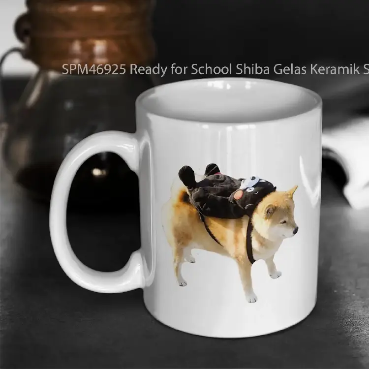 SPM46925 Ready for School Shiba Gelas Keramik Supermug