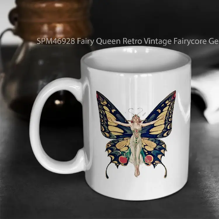 SPM46928 Fairy Queen Retro Vintage Fairycore Gelas Keramik Supermug