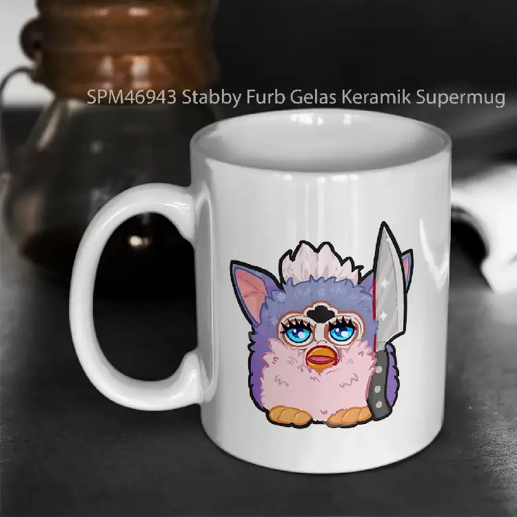 SPM46943 Stabby Furb Gelas Keramik Supermug
