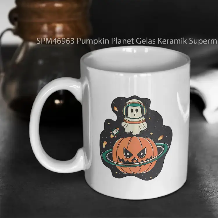 SPM46963 Pumpkin Planet Gelas Keramik Supermug