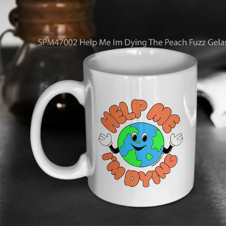 SPM47002 Help Me Im Dying The Peach Fuzz Gelas Keramik Supermug