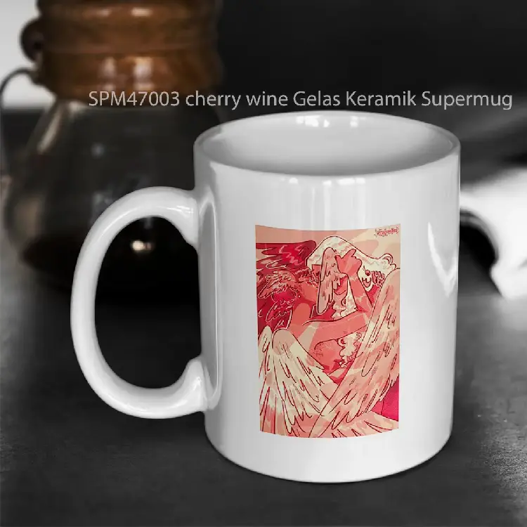 SPM47003 cherry wine Gelas Keramik Supermug
