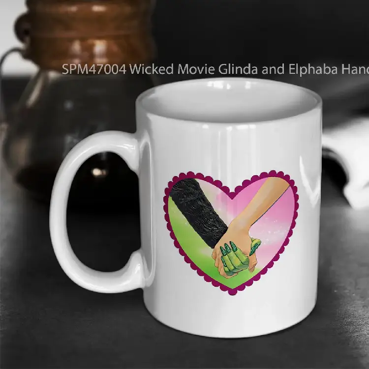 SPM47004 Wicked Movie Glinda and Elphaba Hands Gelas Keramik Supermug