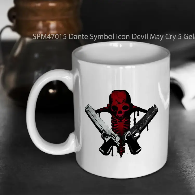 SPM47015 Dante Symbol Icon Devil May Cry 5 Gelas Keramik Supermug