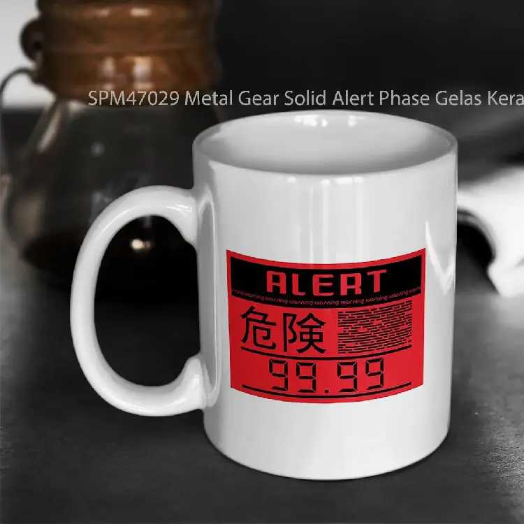 SPM47029 Metal Gear Solid Alert Phase Gelas Keramik Supermug