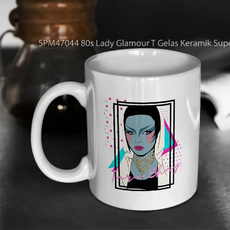 SPM47044 80s Lady Glamour T Gelas Keramik Supermug