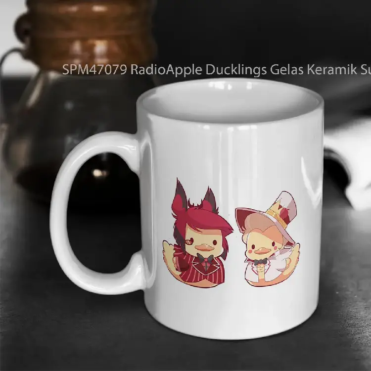 SPM47079 RadioApple Ducklings Gelas Keramik Supermug