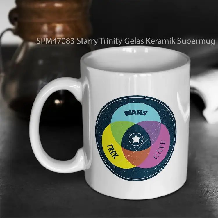 SPM47083 Starry Trinity Gelas Keramik Supermug