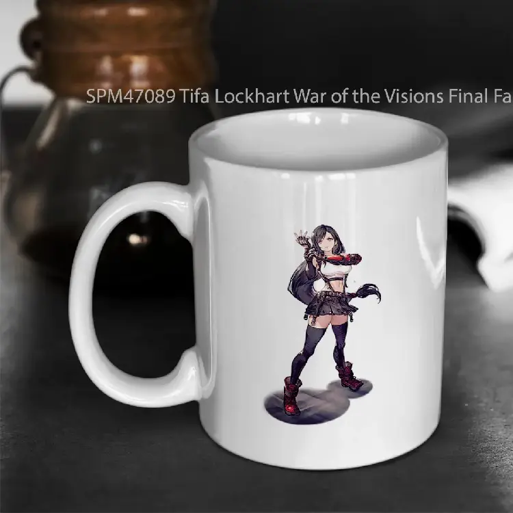 SPM47089 Tifa Lockhart War of the Visions Final Fantasy Brave Exvius Character Summon Official Artwork Gelas Keramik Supermug
