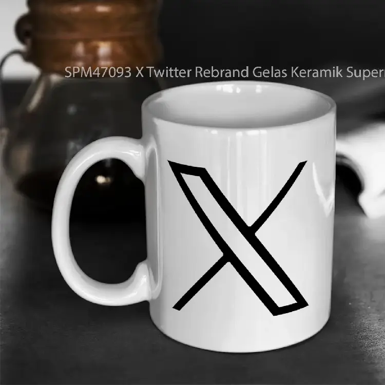 SPM47093 X Twitter Rebrand Gelas Keramik Supermug