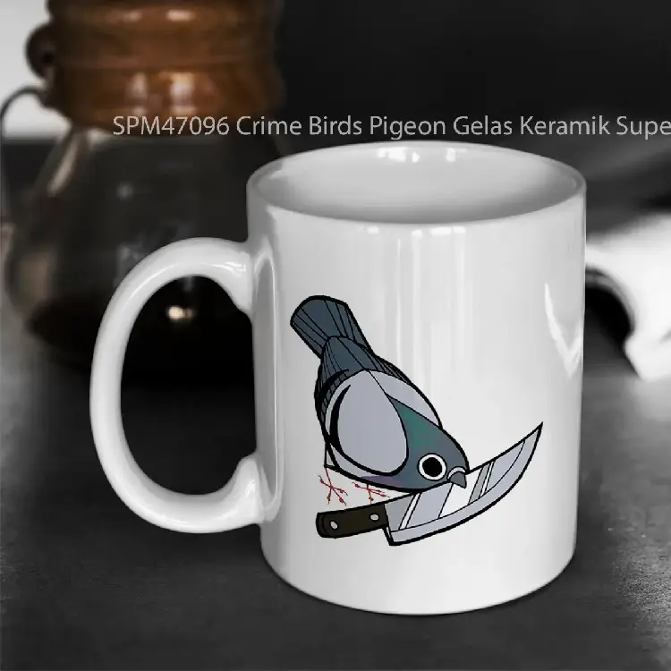 SPM47096 Crime Birds Pigeon Gelas Keramik Supermug