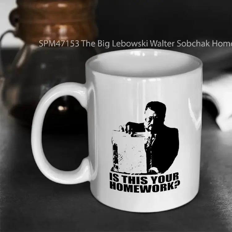 SPM47153 The Big Lebowski Walter Sobchak Homework T shirt Gelas Keramik Supermug