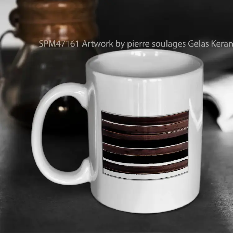 SPM47161 Artwork by pierre soulages Gelas Keramik Supermug
