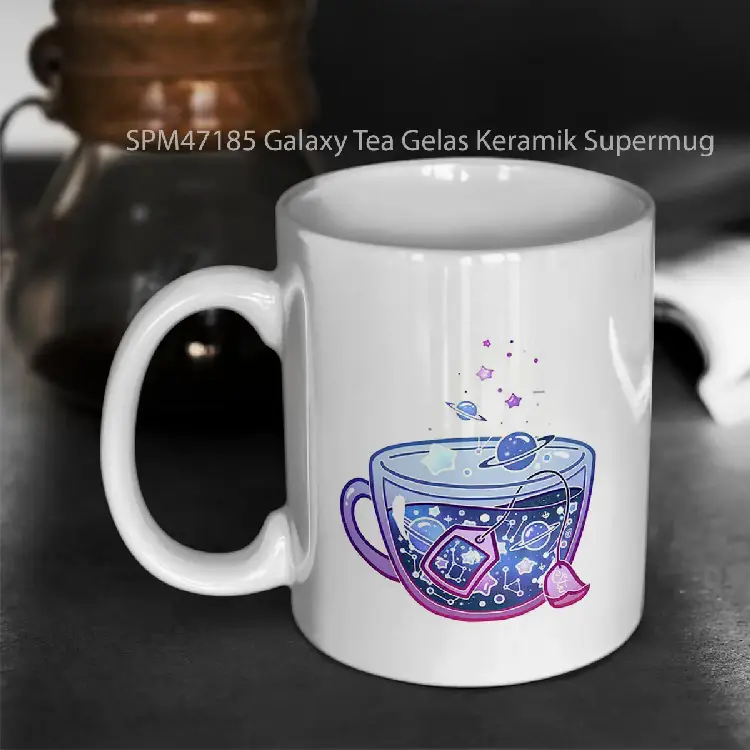 SPM47185 Galaxy Tea Gelas Keramik Supermug