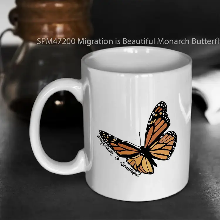 SPM47200 Migration is Beautiful Monarch Butterfly Gelas Keramik Supermug