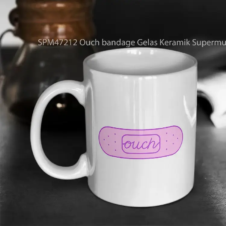 SPM47212 Ouch bandage Gelas Keramik Supermug