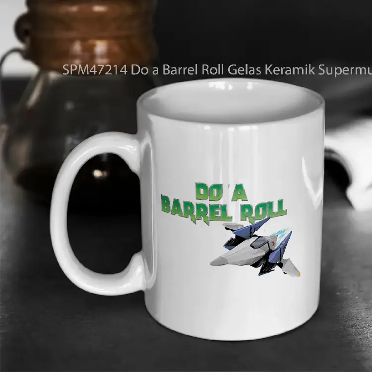 SPM47214 Do a Barrel Roll Gelas Keramik Supermug