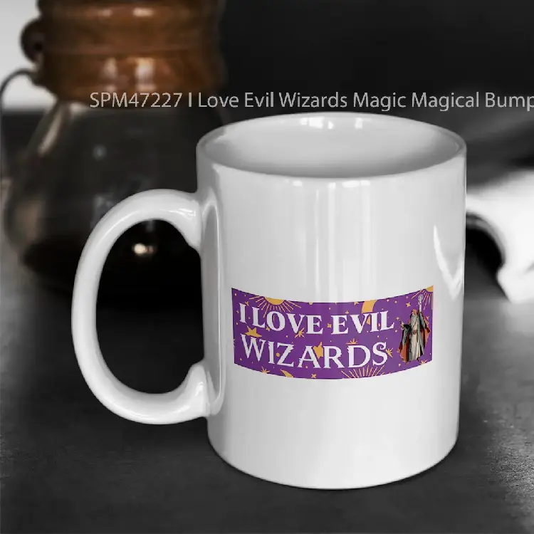 SPM47227 I Love Evil Wizards Magic Magical Bumper Gelas Keramik Supermug