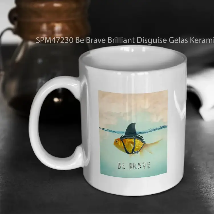 SPM47230 Be Brave Brilliant Disguise Gelas Keramik Supermug
