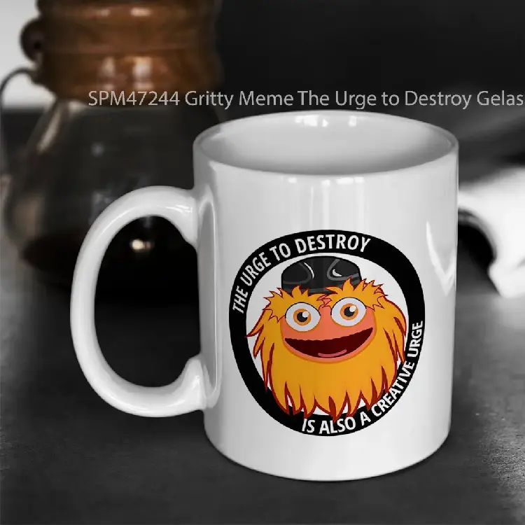SPM47244 Gritty Meme The Urge to Destroy Gelas Keramik Supermug
