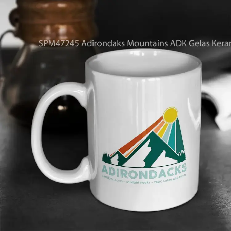 SPM47245 Adirondaks Mountains ADK Gelas Keramik Supermug