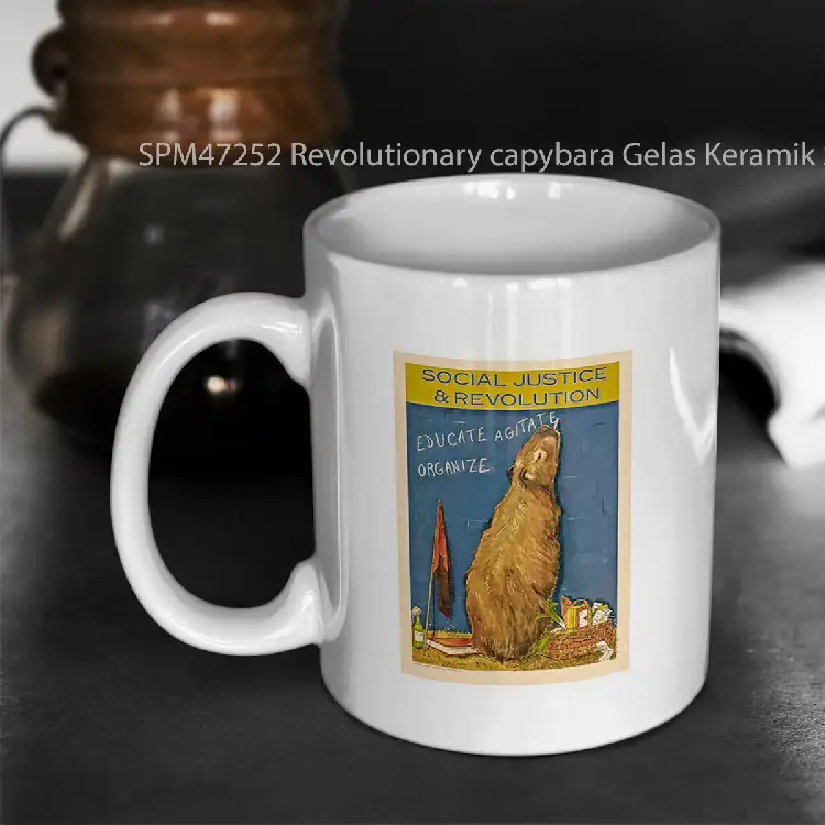 SPM47252 Revolutionary capybara Gelas Keramik Supermug
