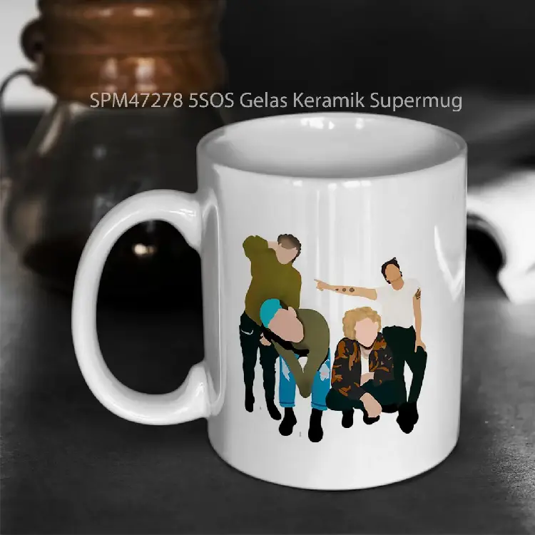SPM47278 5SOS Gelas Keramik Supermug