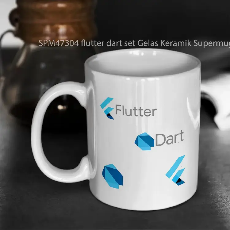 SPM47304 flutter dart set Gelas Keramik Supermug