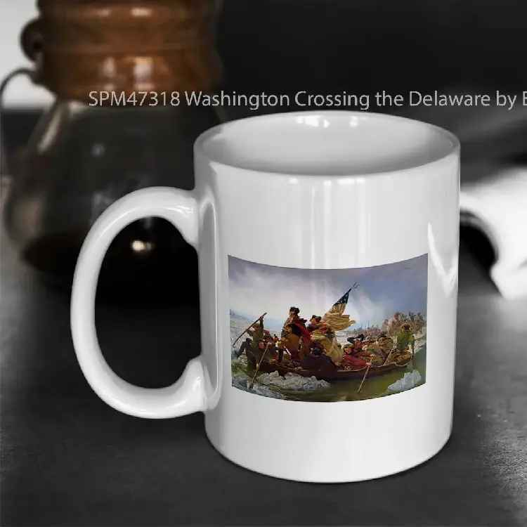 SPM47318 Washington Crossing the Delaware by Emanuel Leutze 1851 Gelas Keramik Supermug