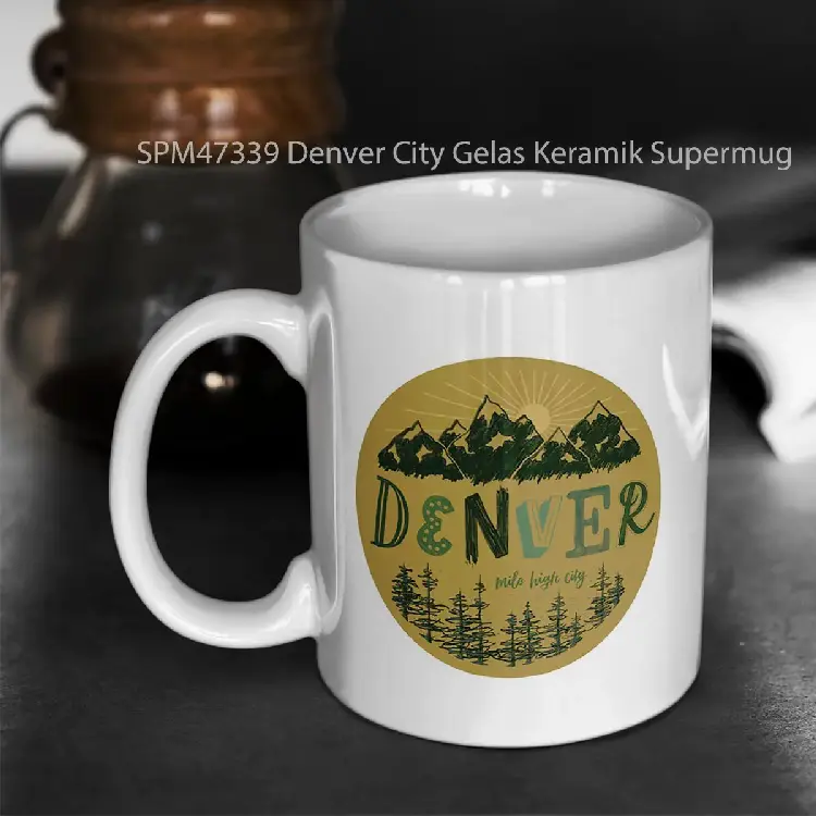 SPM47339 Denver City Gelas Keramik Supermug