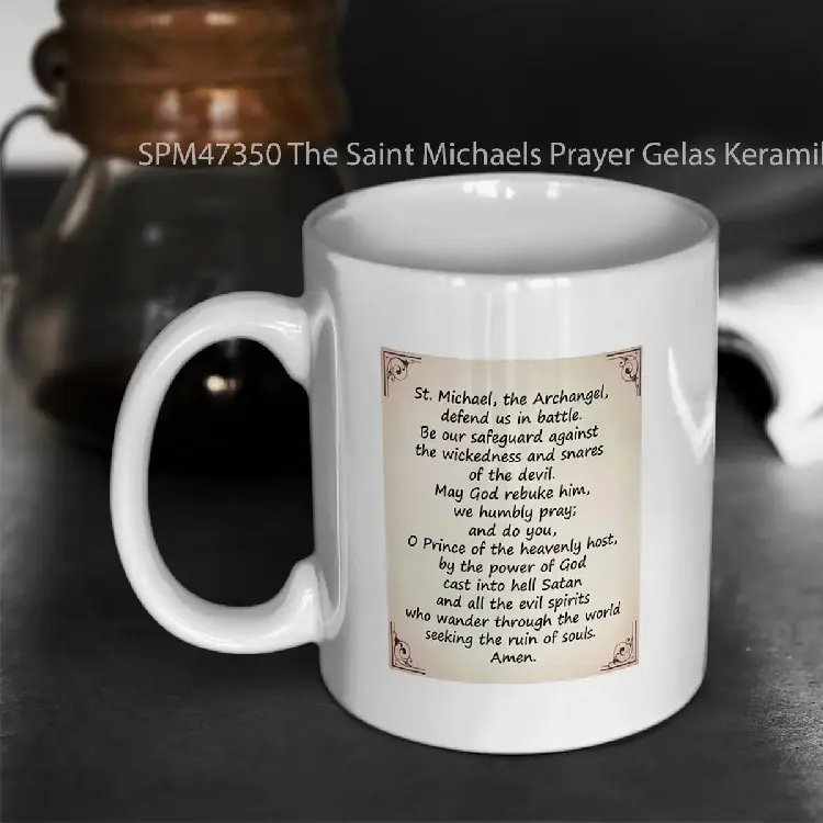SPM47350 The Saint Michaels Prayer Gelas Keramik Supermug