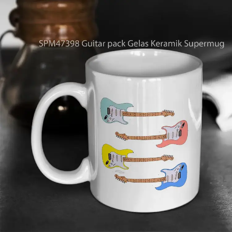 SPM47398 Guitar pack Gelas Keramik Supermug