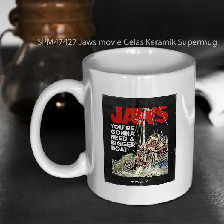 SPM47427 Jaws movie Gelas Keramik Supermug