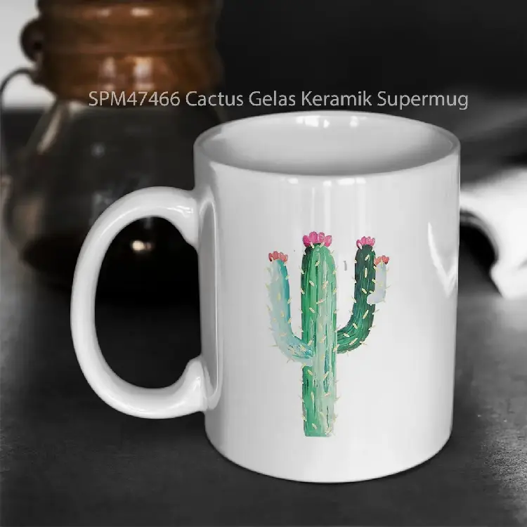 SPM47466 Cactus Gelas Keramik Supermug