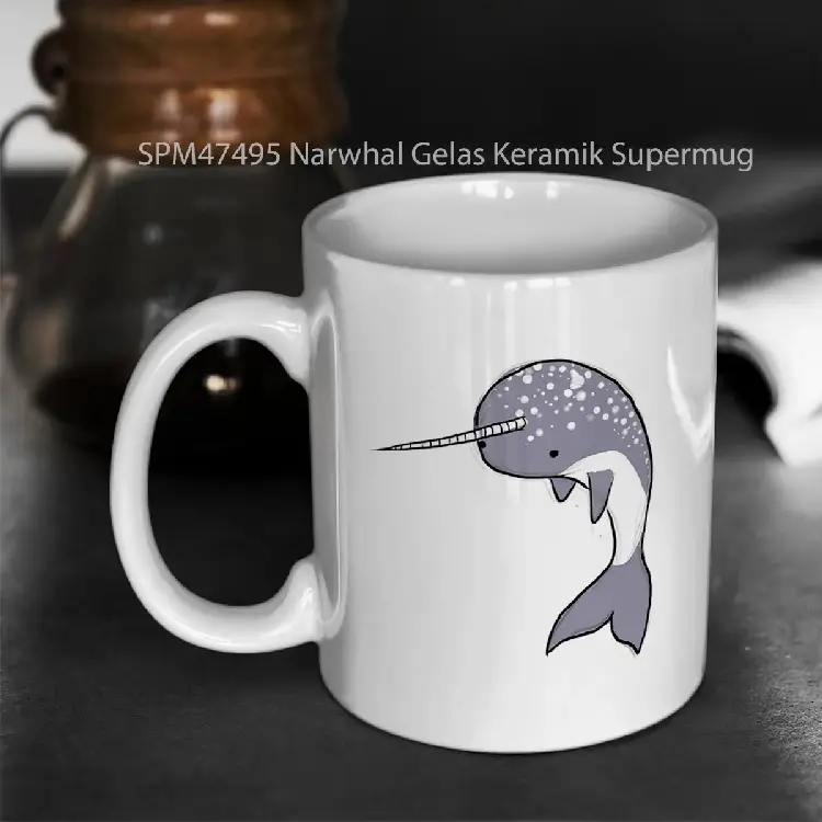 SPM47495 Narwhal Gelas Keramik Supermug