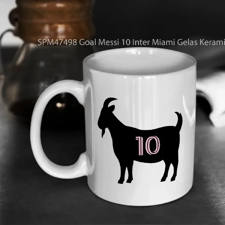 SPM47498 Goal Messi 10 Inter Miami Gelas Keramik Supermug