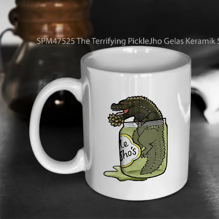SPM47525 The Terrifying PickleJho Gelas Keramik Supermug