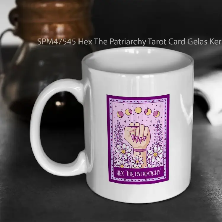 SPM47545 Hex The Patriarchy Tarot Card Gelas Keramik Supermug